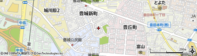 豊城新町公園周辺の地図
