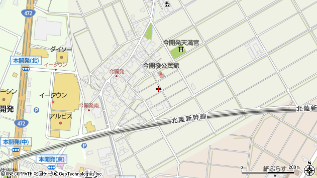 〒939-0286 富山県射水市今開発の地図