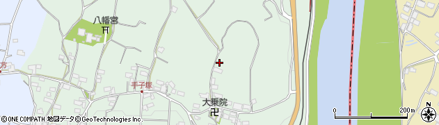 長野県長野市豊野町蟹沢周辺の地図
