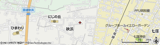 石川県かほく市秋浜（イ）周辺の地図