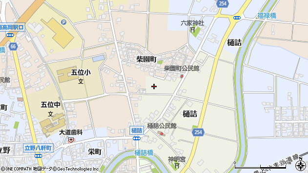 〒933-0322 富山県高岡市樋詰の地図