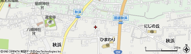 石川県かほく市秋浜（ニ）周辺の地図