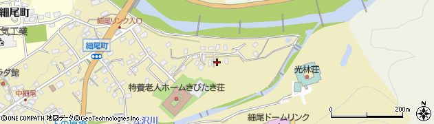 栃木県日光市細尾町34周辺の地図