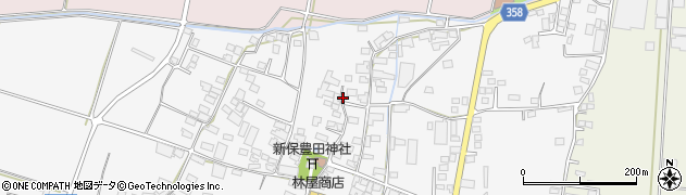 長野県中野市新保周辺の地図