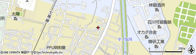 石川県かほく市七窪ヘ86周辺の地図