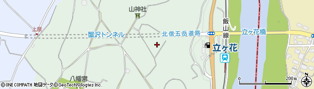 蟹沢トンネル周辺の地図