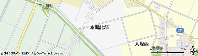 富山県富山市本郷北部周辺の地図