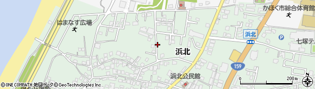 石川県かほく市浜北（ニ）周辺の地図