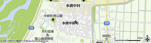 富山県富山市水橋中新町周辺の地図