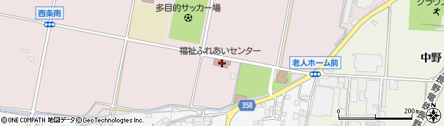 中野市社会福祉協議会　福祉ふれあいセンター竹馬周辺の地図