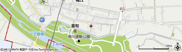 富山県滑川市堀江周辺の地図