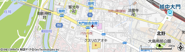 富山県射水市大門周辺の地図