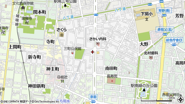 〒933-0878 富山県高岡市東上関の地図