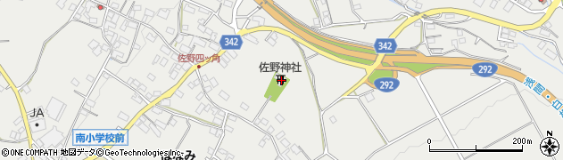 佐野神社周辺の地図