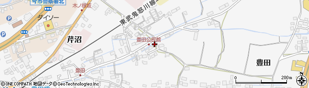 豊田公民館周辺の地図