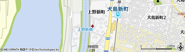 富山県富山市上野新町周辺の地図