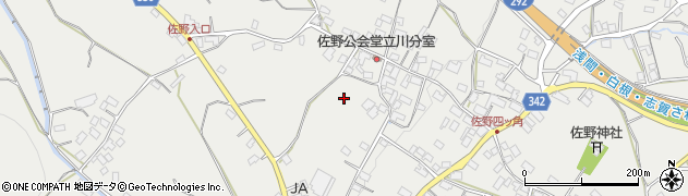 長野県下高井郡山ノ内町佐野周辺の地図