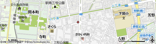 富山県高岡市八丁道周辺の地図