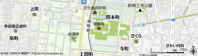 瑞龍寺周辺の地図