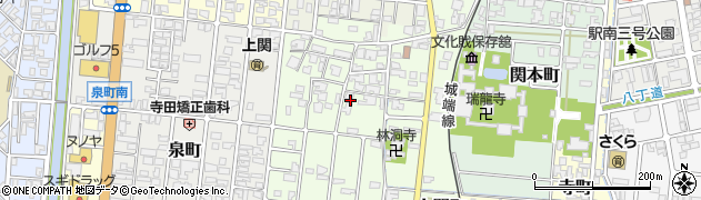 富山県高岡市上関町周辺の地図