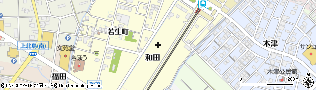 富山県高岡市和田周辺の地図