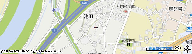 富山県高岡市池田172周辺の地図
