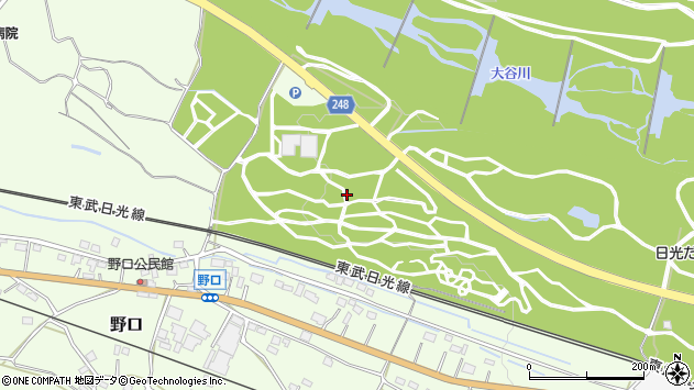 〒321-1424 栃木県日光市野口の地図