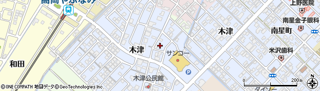 富山県高岡市木津2056周辺の地図