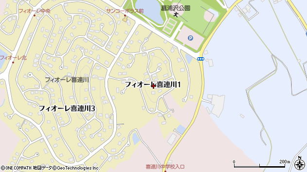 〒329-1417 栃木県さくら市フィオーレ喜連川の地図
