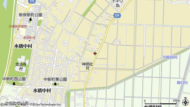 〒939-3551 富山県富山市水橋中村の地図