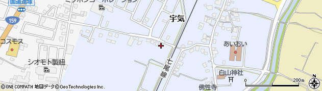 石川県かほく市宇気子31周辺の地図