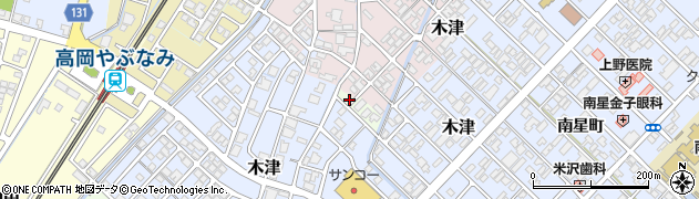 富山県高岡市第一木津186周辺の地図