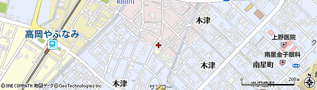 富山県高岡市木津185周辺の地図