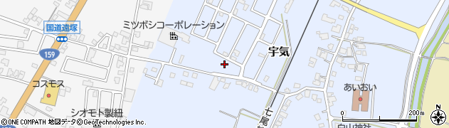 石川県かほく市宇気ツ19周辺の地図