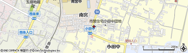 小田中入口周辺の地図
