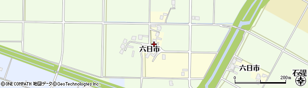 富山県高岡市六日市周辺の地図