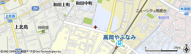 富山県高岡市和田201周辺の地図