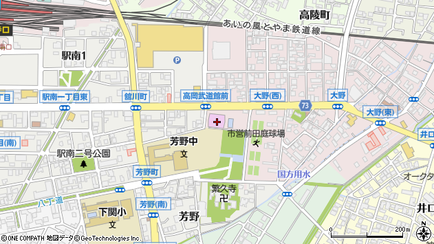 〒933-0017 富山県高岡市前田町の地図