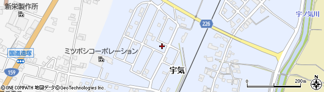 石川県かほく市宇気ツ33周辺の地図