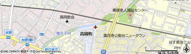 富山県高岡市蓮花寺574周辺の地図
