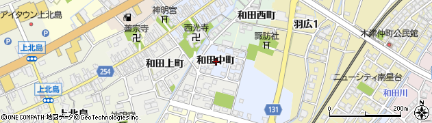 富山県高岡市和田中町周辺の地図