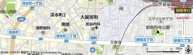 高岡庄川線周辺の地図