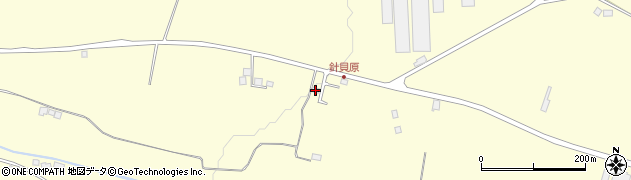 栃木県日光市針貝396周辺の地図