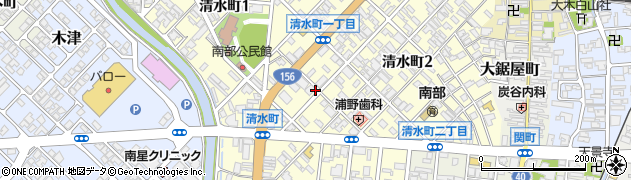 富山県高岡市清水町周辺の地図
