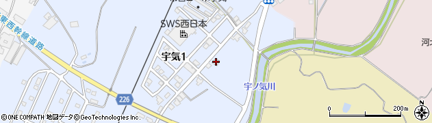 石川県かほく市宇気チ173周辺の地図