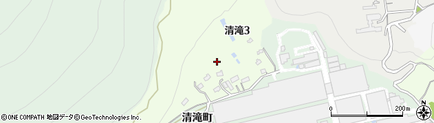 栃木県日光市清滝周辺の地図