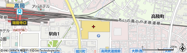 ヤングドライグループ　ヤングドライ新鮮市場高岡駅南店周辺の地図