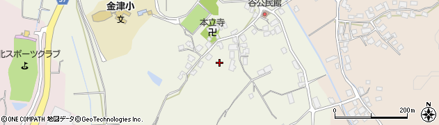 石川県かほく市谷（ヲ）周辺の地図