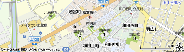 富山県高岡市和田47周辺の地図