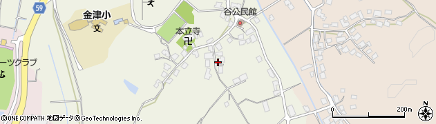 石川県かほく市谷周辺の地図